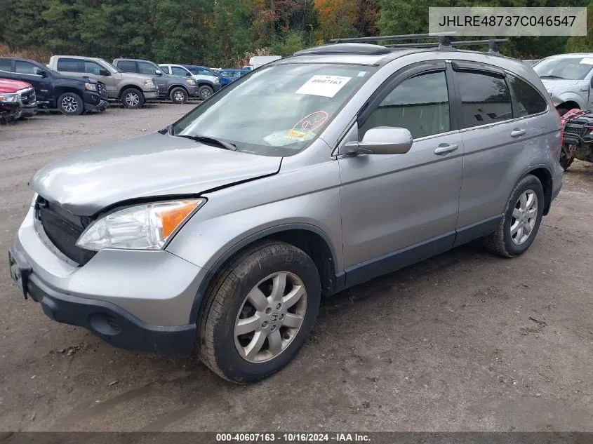 2007 Honda Cr-V Ex-L VIN: JHLRE48737C046547 Lot: 40607163