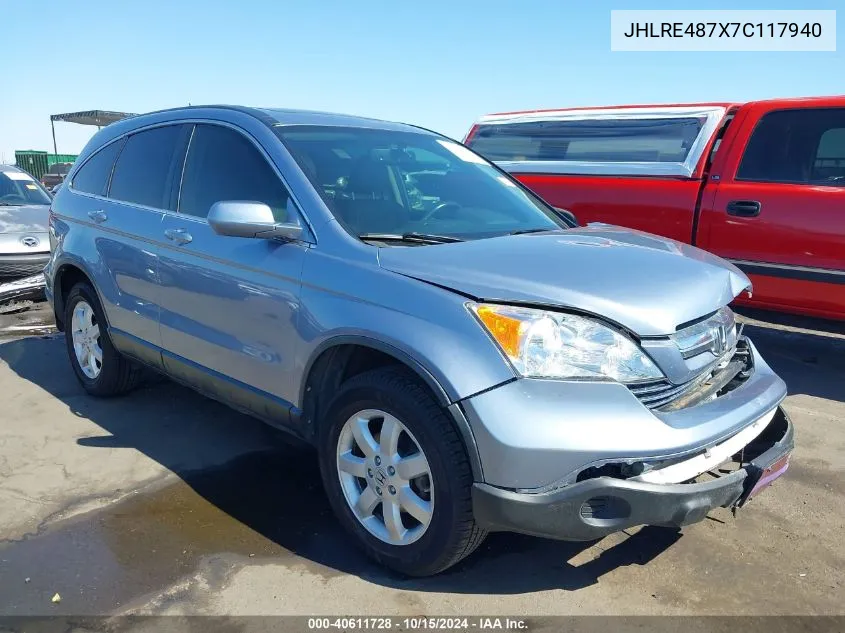 JHLRE487X7C117940 2007 Honda Cr-V Ex-L