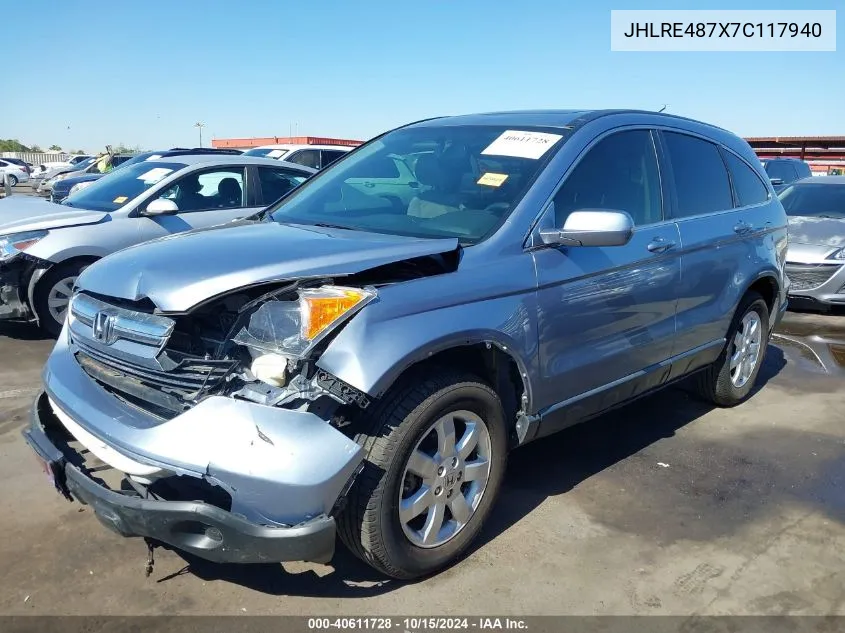 JHLRE487X7C117940 2007 Honda Cr-V Ex-L