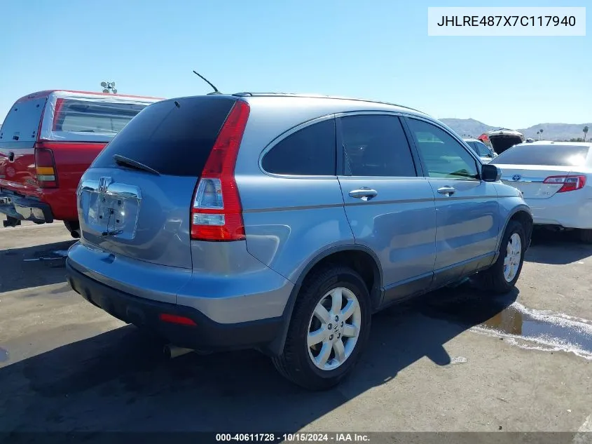 JHLRE487X7C117940 2007 Honda Cr-V Ex-L