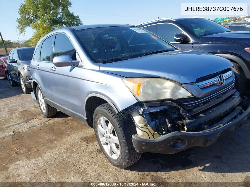 2007 Honda Cr-V Ex-L VIN: JHLRE38737C007676 Lot: 40612889