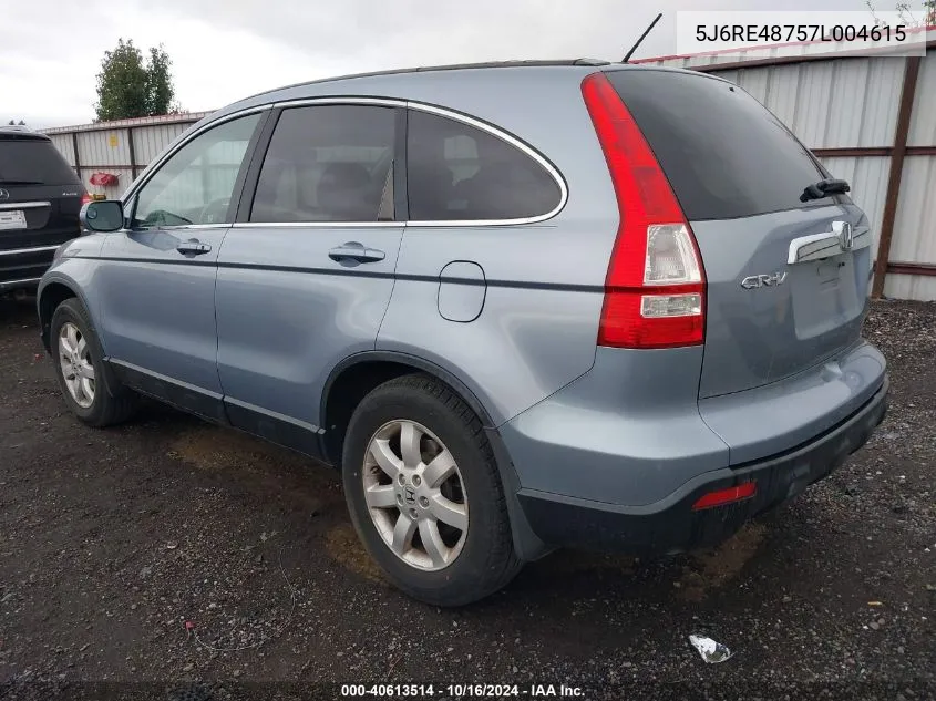 5J6RE48757L004615 2007 Honda Cr-V Ex-L