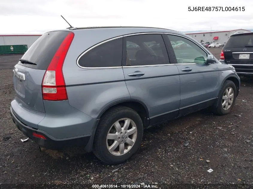 5J6RE48757L004615 2007 Honda Cr-V Ex-L