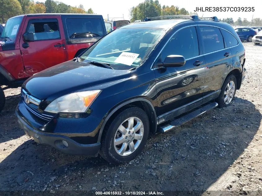 2007 Honda Cr-V Ex VIN: JHLRE38537C039235 Lot: 40615932