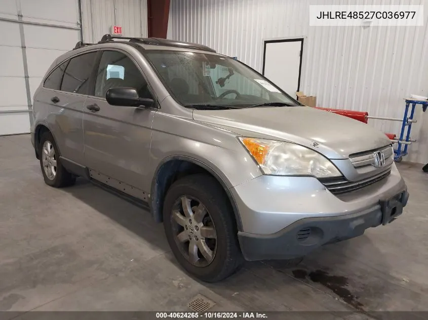 2007 Honda Cr-V Ex VIN: JHLRE48527C036977 Lot: 40624265