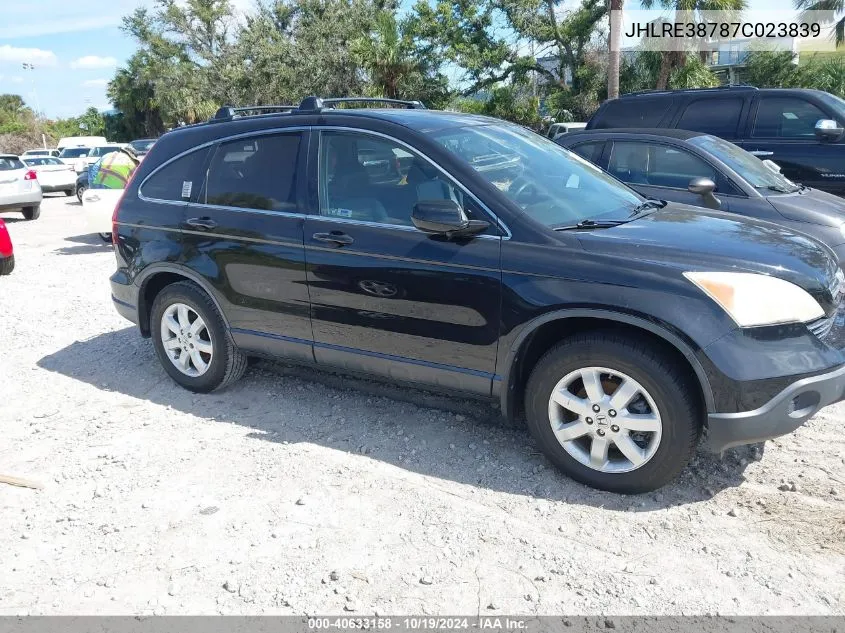 JHLRE38787C023839 2007 Honda Cr-V Ex-L