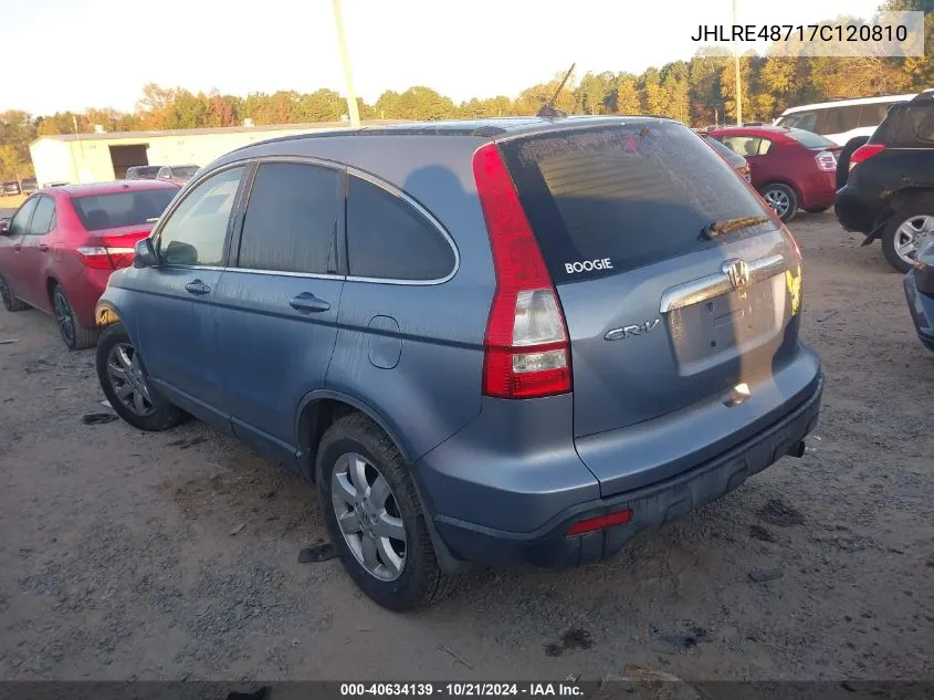 JHLRE48717C120810 2007 Honda Cr-V Exl