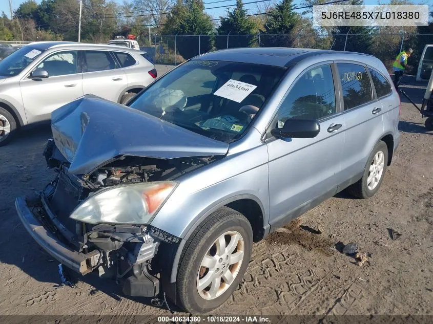 5J6RE485X7L018380 2007 Honda Cr-V Ex