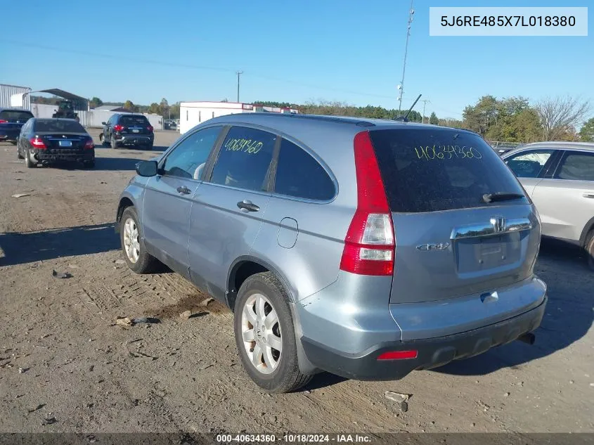 5J6RE485X7L018380 2007 Honda Cr-V Ex