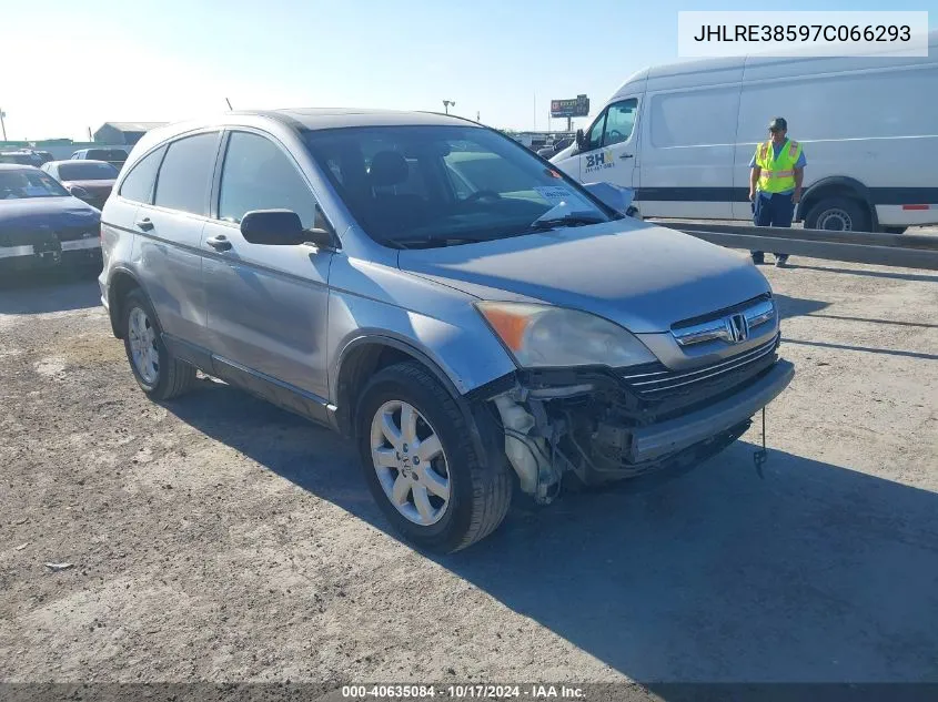 2007 Honda Cr-V Ex VIN: JHLRE38597C066293 Lot: 40635084