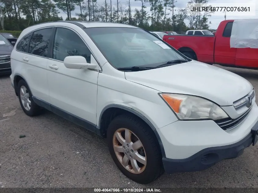 JHLRE48777C076361 2007 Honda Cr-V Ex-L