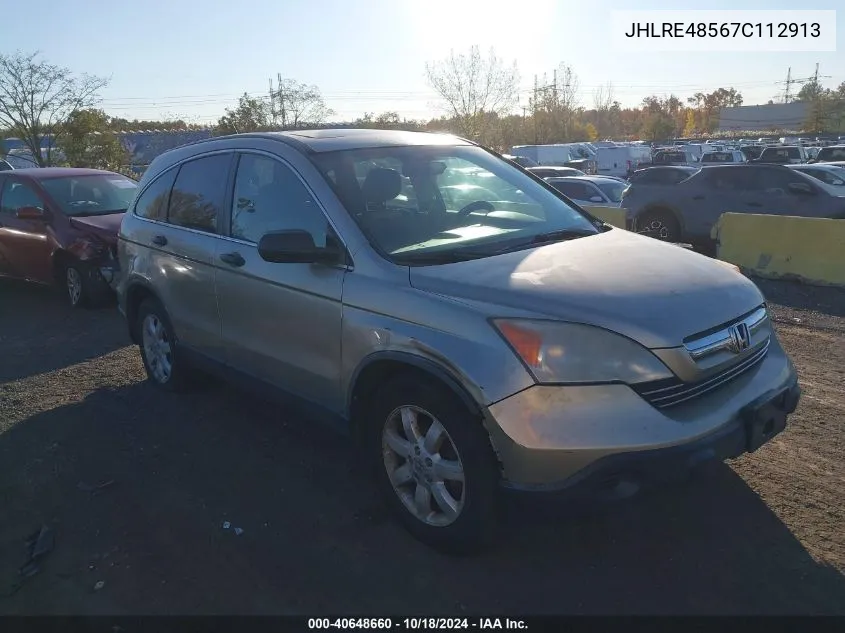 JHLRE48567C112913 2007 Honda Cr-V Ex