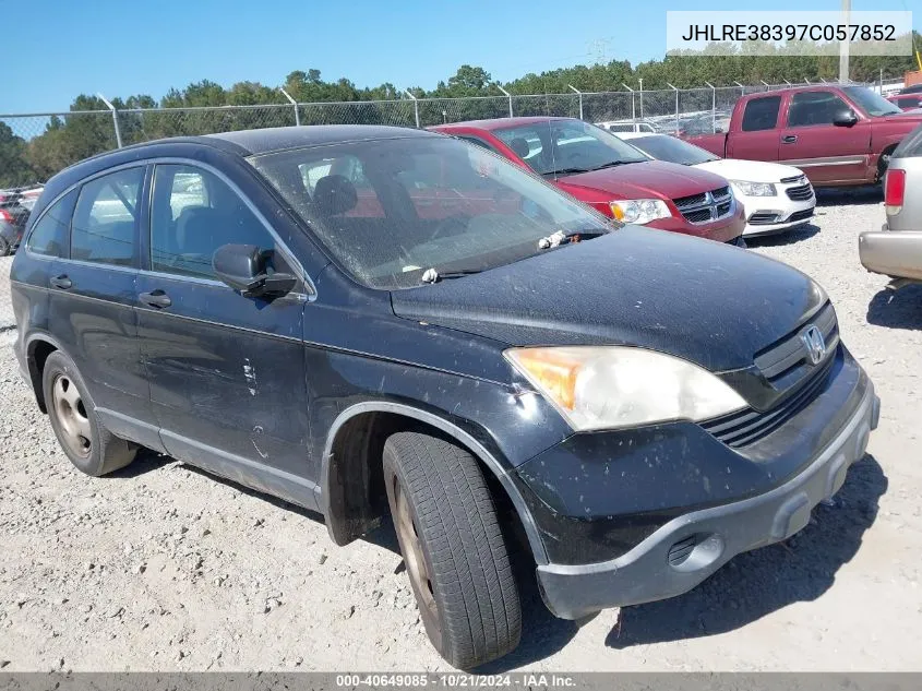 2007 Honda Cr-V Lx VIN: JHLRE38397C057852 Lot: 40649085