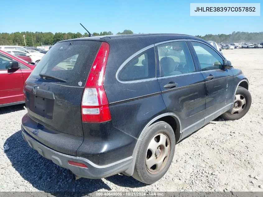 2007 Honda Cr-V Lx VIN: JHLRE38397C057852 Lot: 40649085