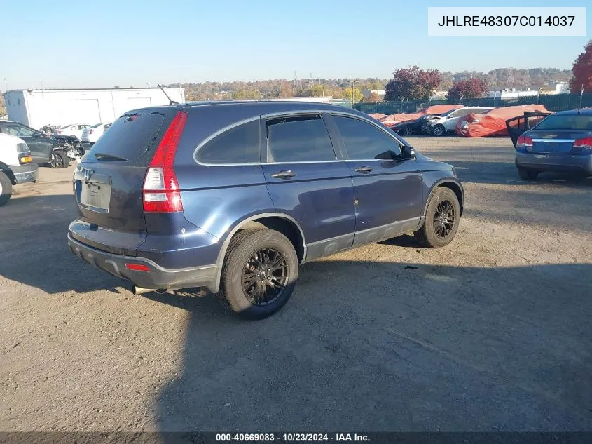 2007 Honda Cr-V Lx VIN: JHLRE48307C014037 Lot: 40669083