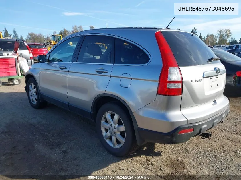 2007 Honda Cr-V Ex-L VIN: JHLRE48767C048695 Lot: 40696113