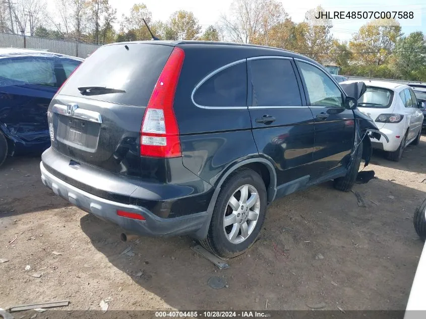 2007 Honda Cr-V Ex VIN: JHLRE48507C007588 Lot: 40704485