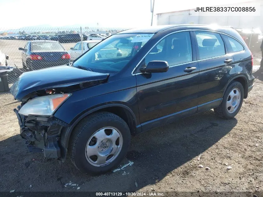 2007 Honda Cr-V Lx VIN: JHLRE38337C008856 Lot: 40713129