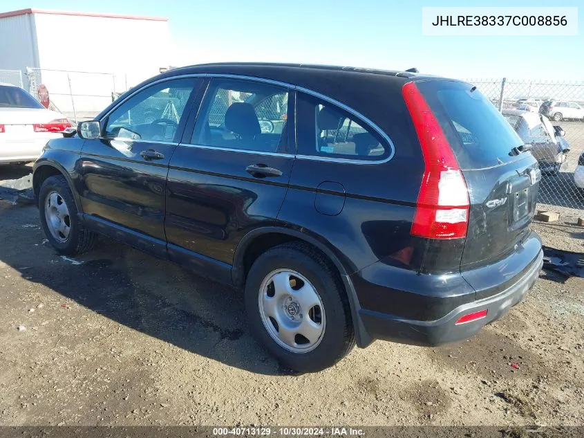 2007 Honda Cr-V Lx VIN: JHLRE38337C008856 Lot: 40713129