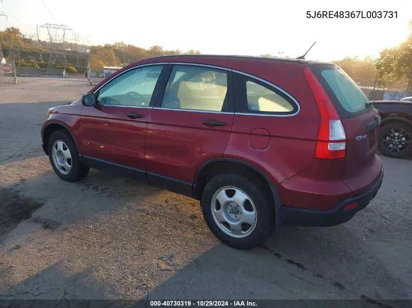 5J6RE48367L003731 2007 Honda Cr-V Lx