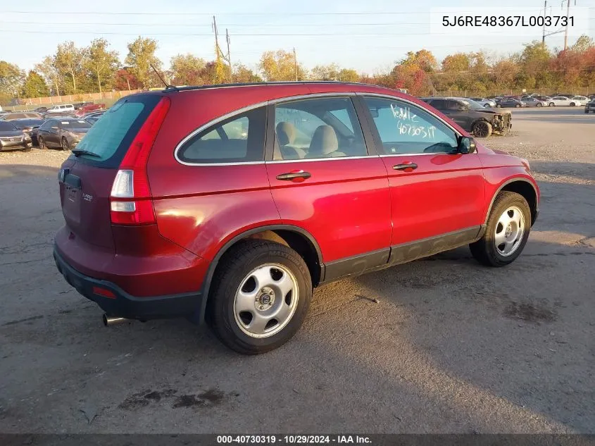 5J6RE48367L003731 2007 Honda Cr-V Lx