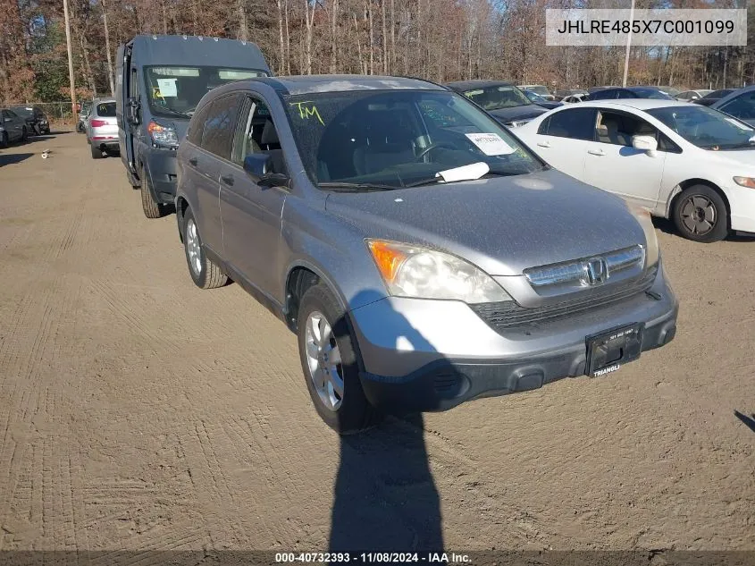 2007 Honda Cr-V Ex VIN: JHLRE485X7C001099 Lot: 40732393