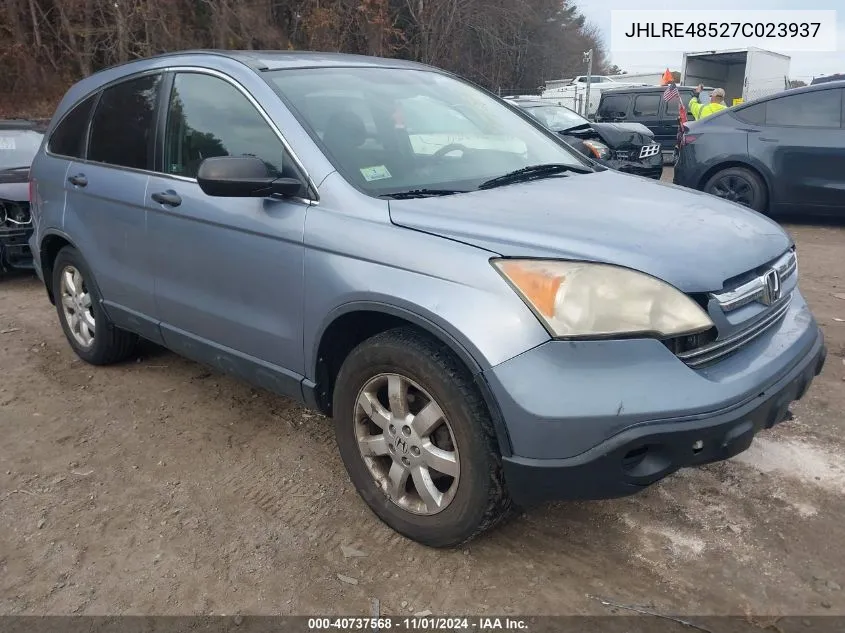 2007 Honda Cr-V Ex VIN: JHLRE48527C023937 Lot: 40737568