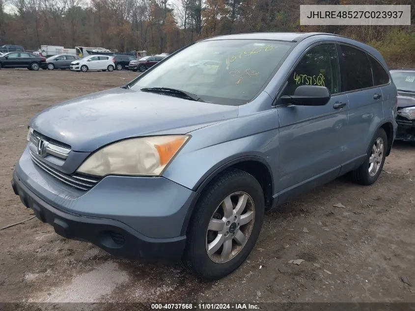 2007 Honda Cr-V Ex VIN: JHLRE48527C023937 Lot: 40737568