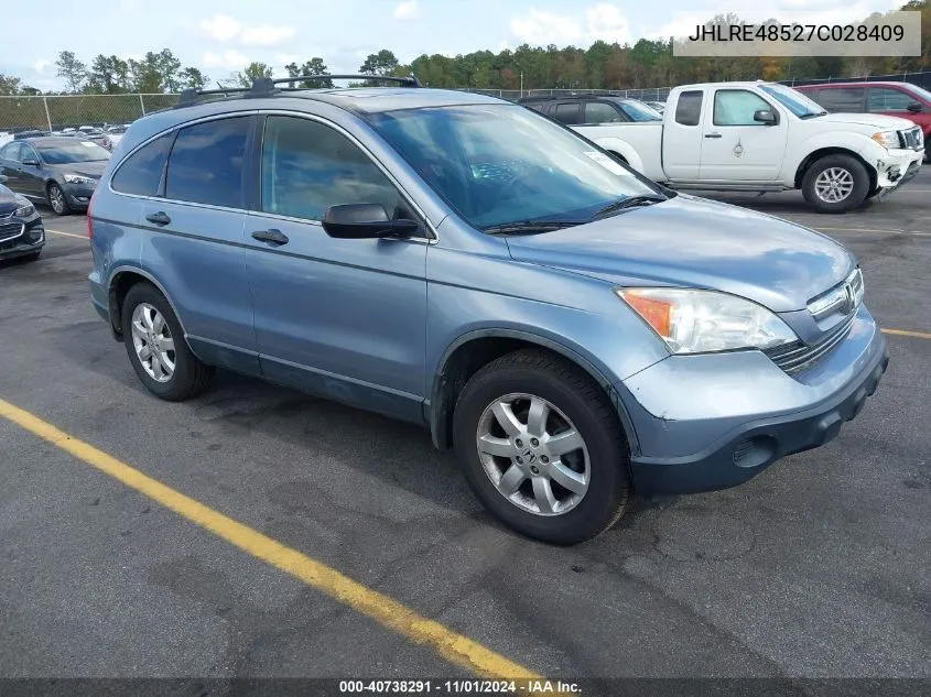 2007 Honda Cr-V Ex VIN: JHLRE48527C028409 Lot: 40738291