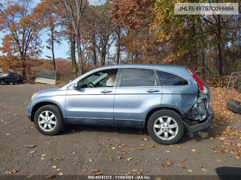 2007 Honda Cr-V Ex-L VIN: JHLRE48757C096866 Lot: 40741312