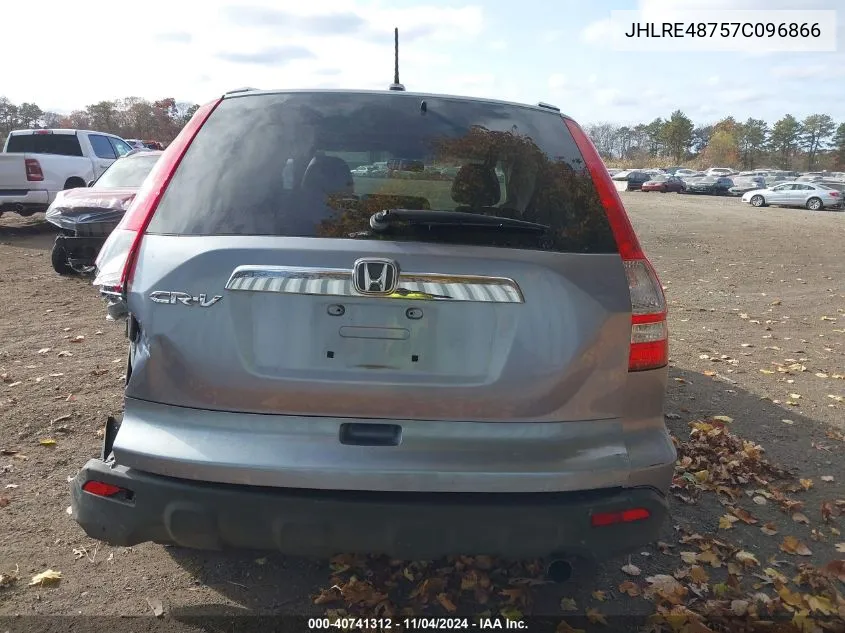 2007 Honda Cr-V Ex-L VIN: JHLRE48757C096866 Lot: 40741312