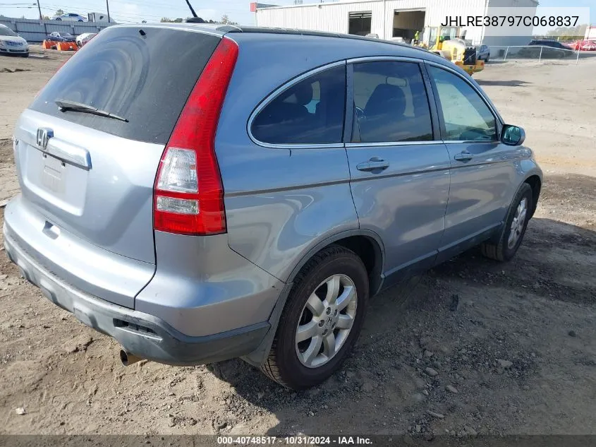 2007 Honda Cr-V Ex-L VIN: JHLRE38797C068837 Lot: 40748517