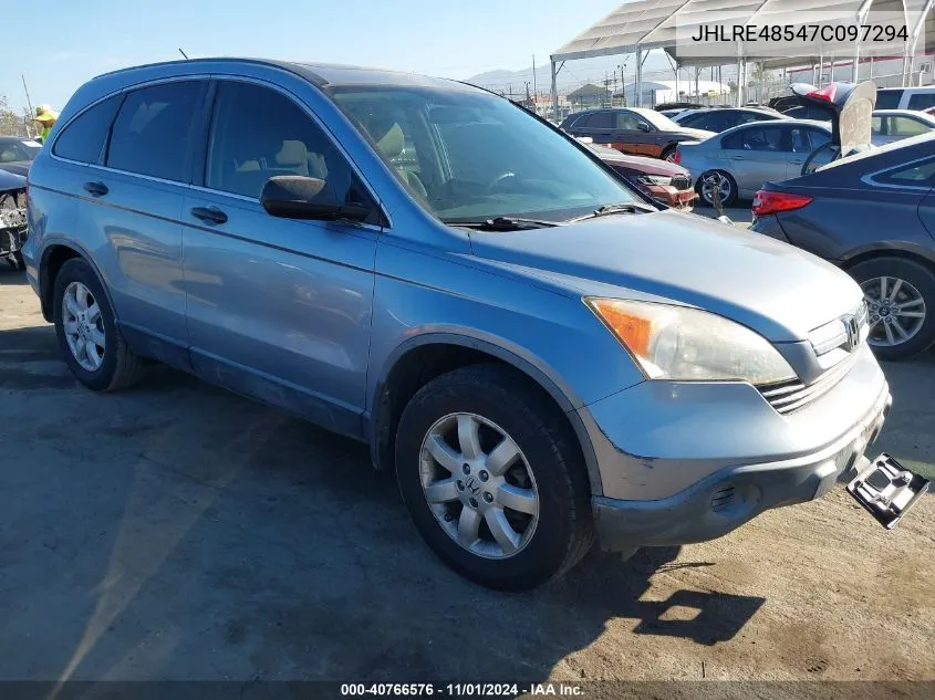 2007 Honda Cr-V Ex VIN: JHLRE48547C097294 Lot: 40766576