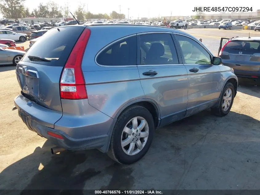 2007 Honda Cr-V Ex VIN: JHLRE48547C097294 Lot: 40766576