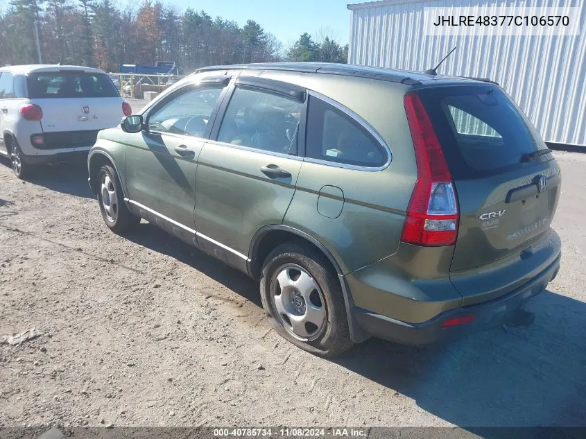 2007 Honda Cr-V Lx VIN: JHLRE48377C106570 Lot: 40785734