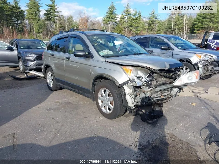 2007 Honda Cr-V Ex VIN: JHLRE48507C109232 Lot: 40796961