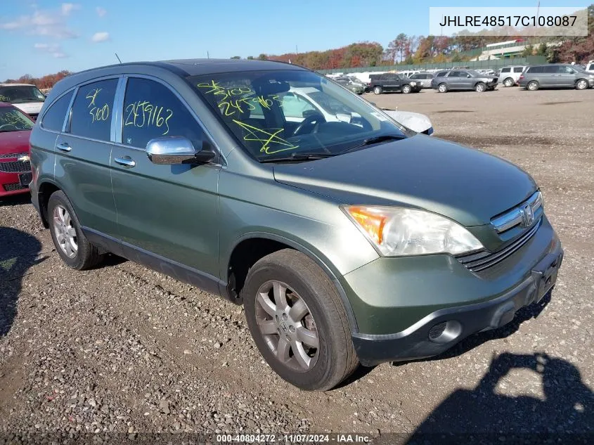 2007 Honda Cr-V Ex VIN: JHLRE48517C108087 Lot: 40804272