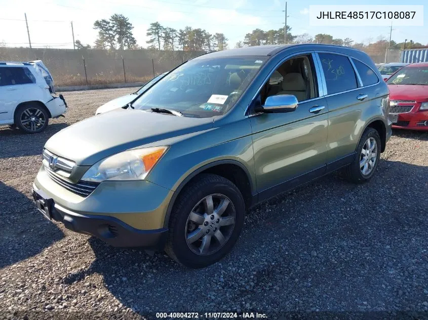 2007 Honda Cr-V Ex VIN: JHLRE48517C108087 Lot: 40804272