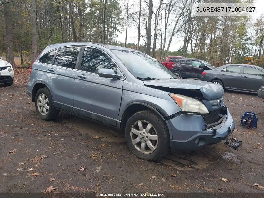 2007 Honda Cr-V Ex-L VIN: 5J6RE48717L004627 Lot: 40807068