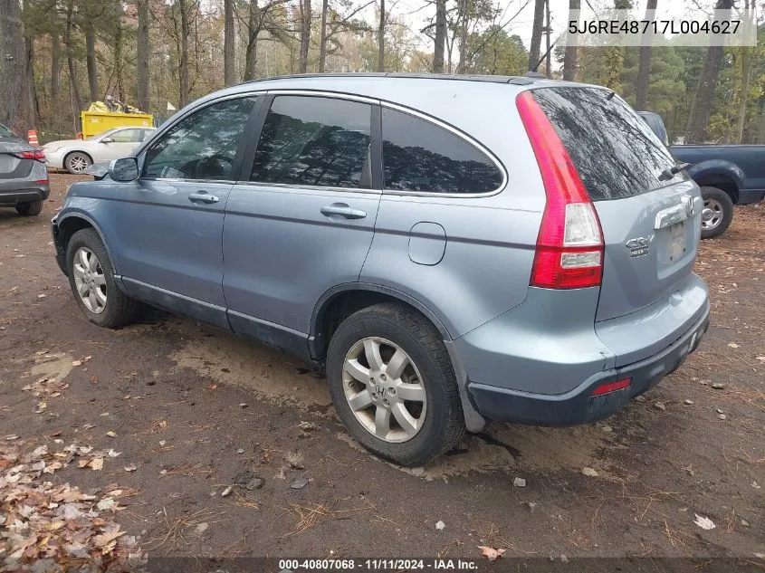 2007 Honda Cr-V Ex-L VIN: 5J6RE48717L004627 Lot: 40807068