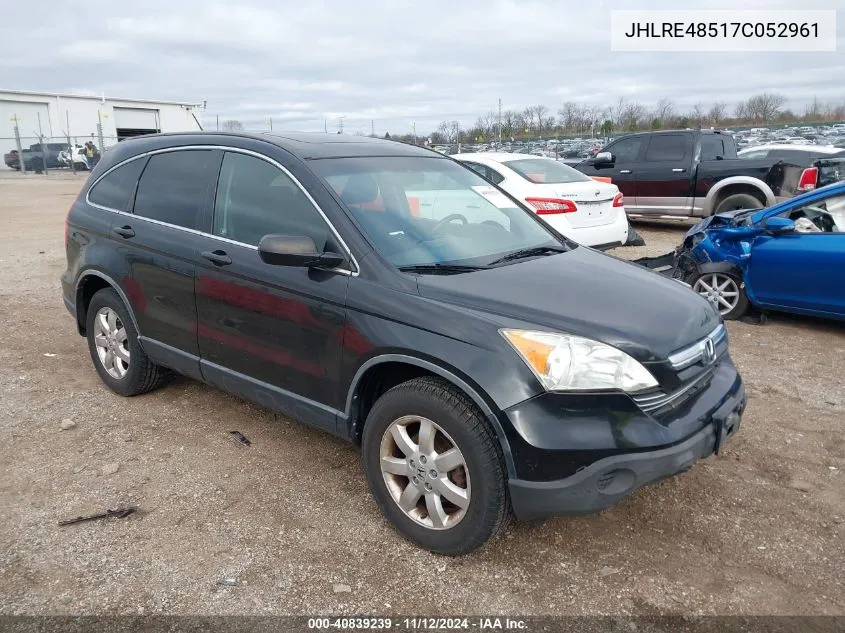 2007 Honda Cr-V Ex VIN: JHLRE48517C052961 Lot: 40839239