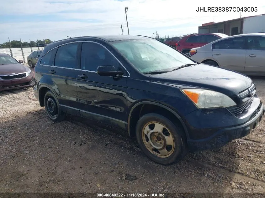 JHLRE38387C043005 2007 Honda Cr-V Lx