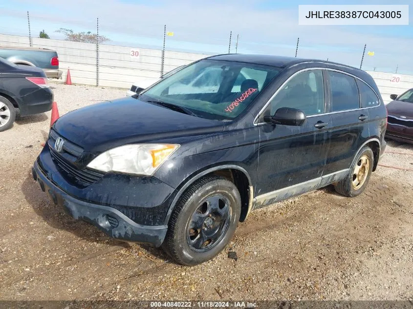 JHLRE38387C043005 2007 Honda Cr-V Lx