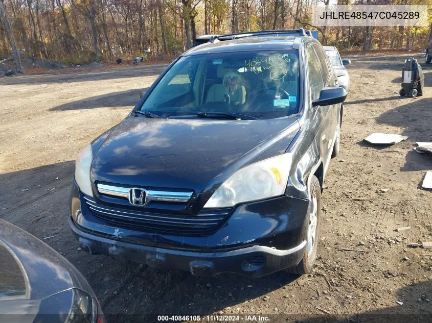 2007 Honda Cr-V Ex VIN: JHLRE48547C045289 Lot: 40846105