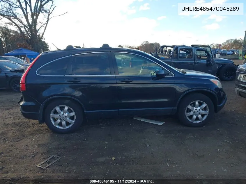 2007 Honda Cr-V Ex VIN: JHLRE48547C045289 Lot: 40846105