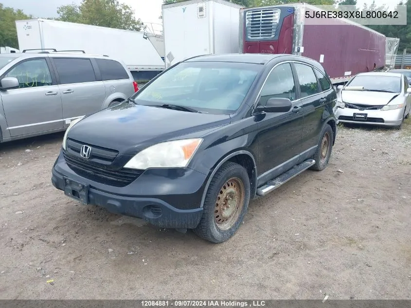 5J6RE383X8L800642 2008 Honda Cr-V