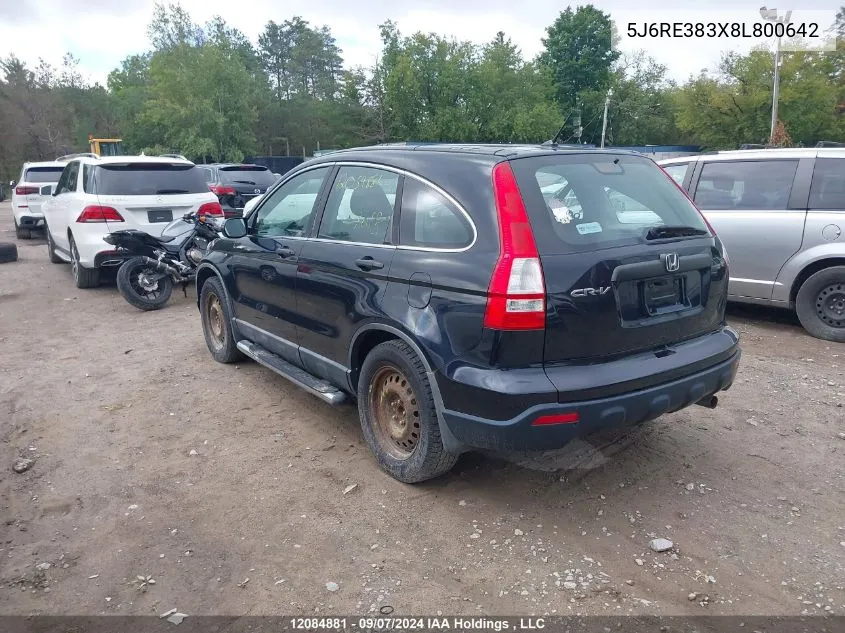 5J6RE383X8L800642 2008 Honda Cr-V