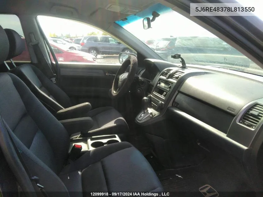 5J6RE48378L813550 2008 Honda Cr-V Lx