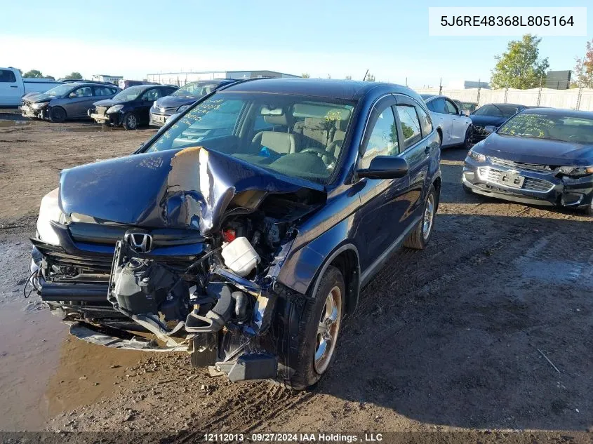 2008 Honda Cr-V VIN: 5J6RE48368L805164 Lot: 12112013