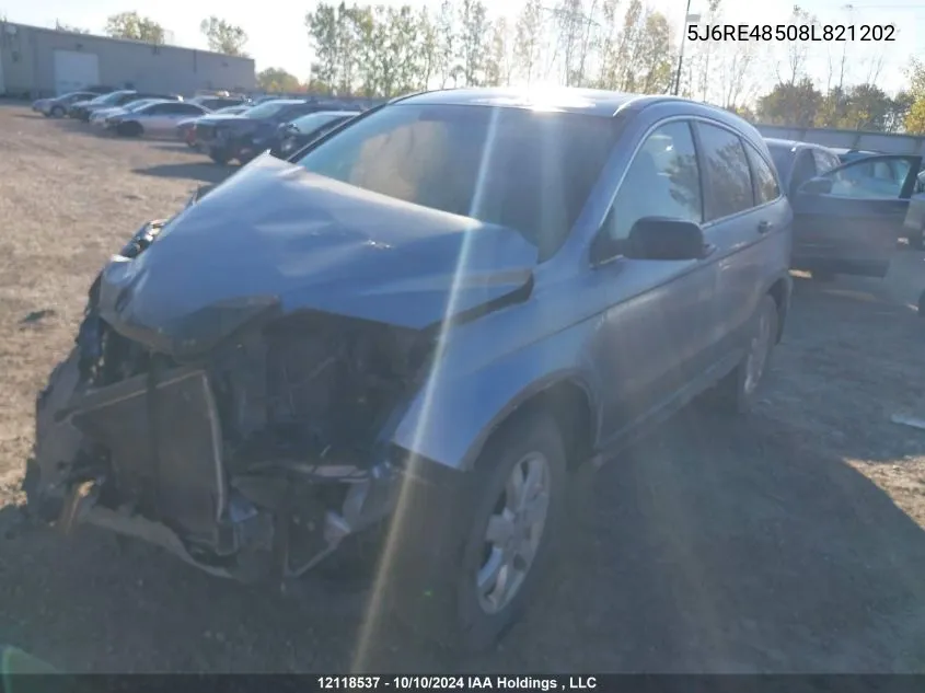 5J6RE48508L821202 2008 Honda Cr-V